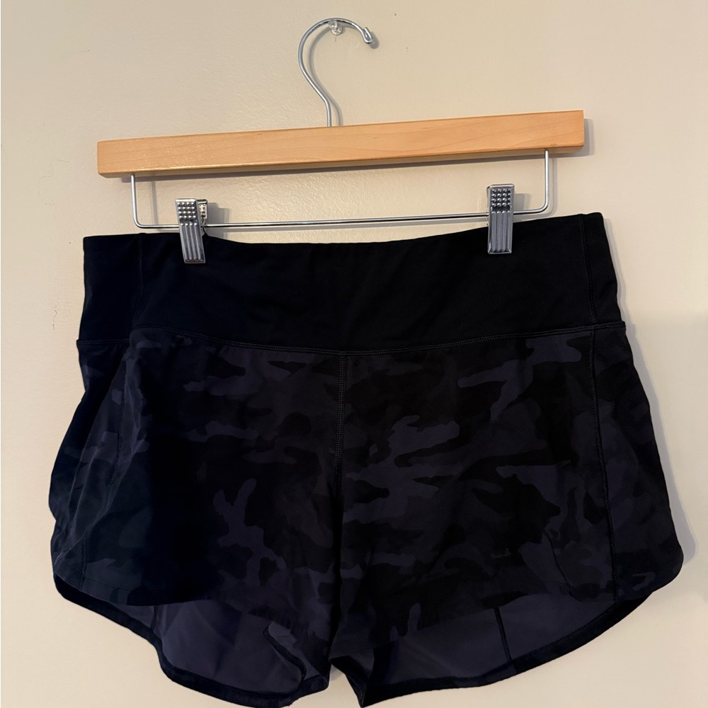 lululemon athletica Black Camouflage Athletic Shorts